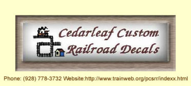 Cedarleaf Custom Railroad Decals